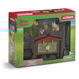 Schleich FARM WORLD Clapier à Lapins, Figurine Animal, 3 an(s), Multicolore
