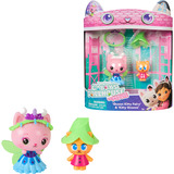 Spin Master Gabby's Dollhouse : Le Film - Ensemble de figurines Reine Kitty Fée & Chaton Gnome 