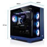 Thermaltake PC-000117-DE, PC gaming Violet/transparent