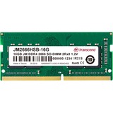 Transcend JetRam JM2666HSB-16G module de mémoire 16 Go 1 x 16 Go DDR4 2666 MHz, Mémoire vive 16 Go, 1 x 16 Go, DDR4, 2666 MHz, 260-pin SO-DIMM