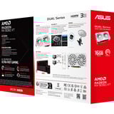 ASUS Radeon RX 9060 XT DUAL White Edition 16Go, Carte graphique Blanc, RDNA4, GDDR6, 2x DisplayPort, 1x HDMI 2.1