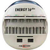 Ansmann Energy 16 Plus, Chargeur 9v, AA, AAA, C, D