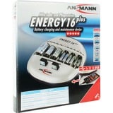 Ansmann Energy 16 Plus, Chargeur 9v, AA, AAA, C, D