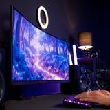Arozzi Nova 34T2K165 34" Moniteur UltraWide gaming incurvé Violâtre, 2x DisplayPort, 2x HDMI, 165 Hz