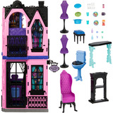 Barbie Monster High-Hôtel Bouh-tique-maison de poupée et accessoires, Jeu de construction 4 an(s), Fille, 750 mm, 3,9 kg, Multicolore