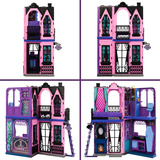 Barbie Monster High-Hôtel Bouh-tique-maison de poupée et accessoires, Jeu de construction 4 an(s), Fille, 750 mm, 3,9 kg, Multicolore