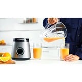 Bosch Serie 4 MMB6141S blender 1,5 L Mélangeur de table 1200 W Argent Argent, Mélangeur de table, 1,5 L, Fonction d'impulsion, Pileur de glace, 1 m, 1200 W