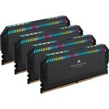 Corsair Dominator Platinum RGB 64 Go DDR5-6600 (4x 16 Go) mémoire vive Noir, CMT64GX5M4B6600C32, XMP 3.0