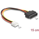 DeLOCK Câble adaptateur d'alimentation SATA 15 broches mâle > 1x Floppy 4 broches femelle 