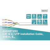 Digitus Câble d'installation Professional ASSNET250 Cat.6 U/UTP simplex, Eca Gris