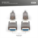 Digitus Câble hybride en fibre optique HDMI / Micro HDMI AOC, UHD 4K Noir