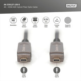 Digitus Câble hybride en fibre optique HDMI / Micro HDMI AOC, UHD 4K Noir