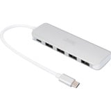 Digitus Hub USB Type-C™ 4 ports (USB 3.0) + PD Argent
