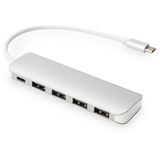 Digitus Hub USB Type-C™ 4 ports (USB 3.0) + PD Argent