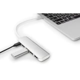 Digitus Hub USB Type-C™ 4 ports (USB 3.0) + PD Argent