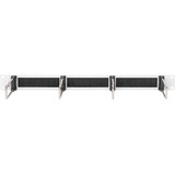 Digitus Panneau de gestion de câbles 19" avec supports en acier et brosse, Guide-câble Gris clair