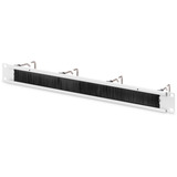 Digitus Panneau de gestion de câbles 19" avec supports en acier et brosse, Guide-câble Gris clair