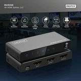 Digitus Splitter HDMI 4K, 1x2, Repartiteur HDMI Noir