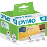Dymo LW - Étiquettes d'adresse grand format - 36 x 89 mm - S0722410 Transparent, Imprimante d'étiquette adhésive, Plastique, Permanent, Rectangle, LabelWriter