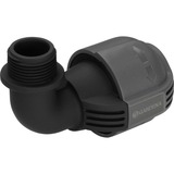 GARDENA Coude 25 mm à filetage 3/4" mâle, Connecteur Noir/gris, Noir, Gris