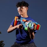 Hasbro NERF Elite 2.0 Flipshots Flip-16, NERF Gun Bleu-gris/Orange