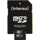 Intenso 32GB microSDHC 32 Go UHS-I Classe 10, Carte mémoire 32 Go, MicroSDHC, Classe 10, UHS-I, 90 Mo/s, Class 1 (U1)