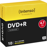 Intenso DVD+R 4,7 Go, Support vierge DVD 16x, 10 pièces