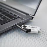 Intenso Office Line 64 GB, Clé USB Argent/Noir