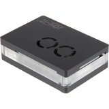Joy-IT RB-CASEP4+03B pour Raspberry Pi 4 B, boîtier Noir/transparent
