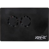 Joy-IT RB-CASEP4+03B pour Raspberry Pi 4 B, boîtier Noir/transparent