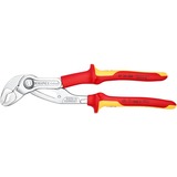 KNIPEX Cobra VDE Pince à pompe à eau High-tech 87 26 250, Clé à tuyau / Serre-tube Rouge/Jaune, Surfaces de préhension dentelées, charnière percée 