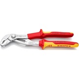KNIPEX Cobra VDE Pince à pompe à eau High-tech 87 26 250, Clé à tuyau / Serre-tube Rouge/Jaune, Surfaces de préhension dentelées, charnière percée 