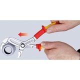KNIPEX Cobra VDE Pince à pompe à eau High-tech 87 26 250, Clé à tuyau / Serre-tube Rouge/Jaune, Surfaces de préhension dentelées, charnière percée 