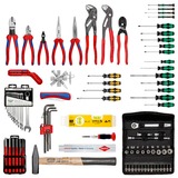 KNIPEX Coffret à outils "Robust45 Move" Mécanique, 90 pièces, Set d'outils Noir
