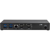 Kensington SD4781P EQ Station d’accueil USB‑C et USB‑A avec deux sorties vidéo 4K, Station d'accueil Noir, Avec fil, USB 3.2 Gen 2 (3.1 Gen 2) Type-C, 100 W, 3,5 mm, 10,100,1000 Mbit/s, Noir