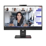 Lenovo ThinkVision T27QD-4v 27" Moniteur Noir, 1x DisplayPort, 1x HDMI, 2x USB-C, 3x USB-A, 1x RJ-45, 120 Hz, 68,6 cm (27"), 2560 x 1440 pixels, Quad HD, LCD, 6 ms, Noir