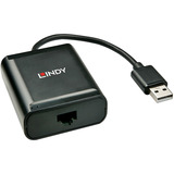 Lindy Extendeur USB 2.0 Cat.6 4 ports, Rallonge USB Noir