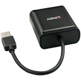 Lindy Extendeur USB 2.0 Cat.6 4 ports, Rallonge USB Noir