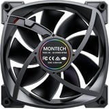 Montech AX140 PWM 140x140x25 ventilateur de boîtier RGB  Noir, 140 x 140 x 25 mm