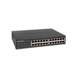 Netgear GS324 Non-géré Gigabit Ethernet (10/100/1000) Noir, Switch Non-géré, Gigabit Ethernet (10/100/1000), Grille de montage, Montage mural