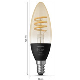 Philips Hue White Ambiance Filament E14 Forme Bougie 350 lm, Lampe à LED 