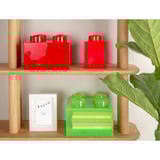 Room Copenhagen Brique de rangement LEGO 4 Couvercle supérieur translucide, Boîte de rangement Vert clair/transparent