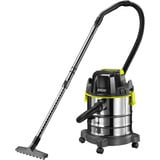 Ryobi 5133004724, Aspirateur sec/humide Noir/en acier inoxydable