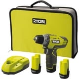 Ryobi Visseuse compacte sans fil R12DD-220S, 12Volt, Perceuse/visseuse Vert/Noir