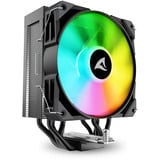 Sharkoon A50 RGB Refroidisseur CPU Noir, Connecteur de ventilateur PWM à 4 broches