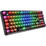Sharkoon Crystal Shark RGB clavier gaming mécanique Noir, Layout DE (QWERTZ), KTT, 85%