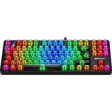 Sharkoon Crystal Shark RGB clavier gaming mécanique Noir, Layout DE (QWERTZ), KTT, 85%