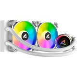 Sharkoon S80 RGB Blanc, Watercooling Blanc, Connecteur de ventilateur PWM à 4 broches