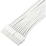 SilverStone Câble de rallonge d'alimentation SST-PP07E-MBW-V2, 24 broches ATX, Câble d'extension Blanc