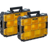 Stanley PRO-STACK Organizer Duo-Pack, Boîte à outils Noir/transparent